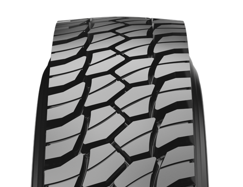 Sailun SDM80 high scrub tire for mixed service trucks such as dump, refuse, and ready-mix vehicles.